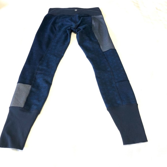 Lululemon Wunder Under Twist Inkwell Sashiko Patchwork Leggings Size 4 Women’s - Picture 8 of 16
